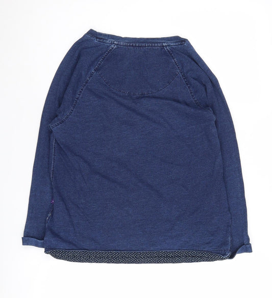 Womens UK Size 6 White Stuff Blue Basic T-Shirt