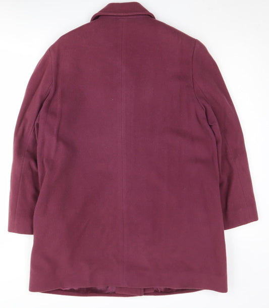 Womens UK Size 10 Eastex Purple Overcoat