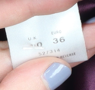 Womens UK Size 10 Eastex Purple Overcoat