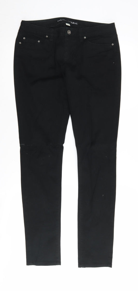 Womens UK Size 6 Banana Republic Slim Fit Skinny Black Jeans
