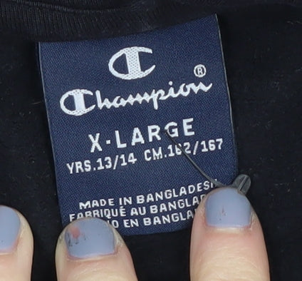Additional view of Champion Teen Black Pullover Hoodie - L