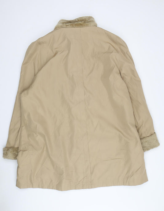 Roman Originals Women's Beige Coat XL Classic Overcoat