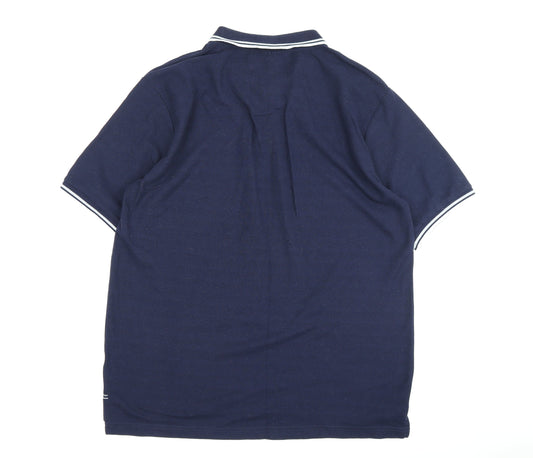 Slazenger Men's Blue Polo Shirt Medium