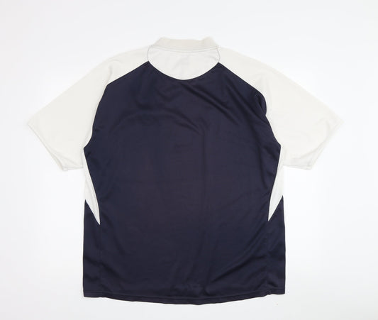 Umbro Men's Blue Football Jersey L, Raglan Sleeve