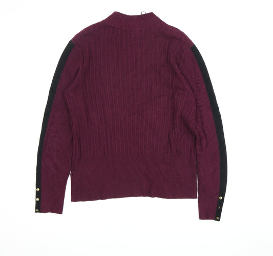 Womens UK Size 14 Marks and Spencer Purple Pullover Jumper