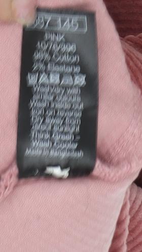 M&Co Women's Pink A-Line Corduroy Skirt Size 14