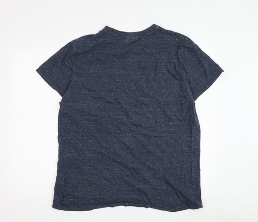 Superdry Men's Blue XL T-Shirt Crew Neck Logo