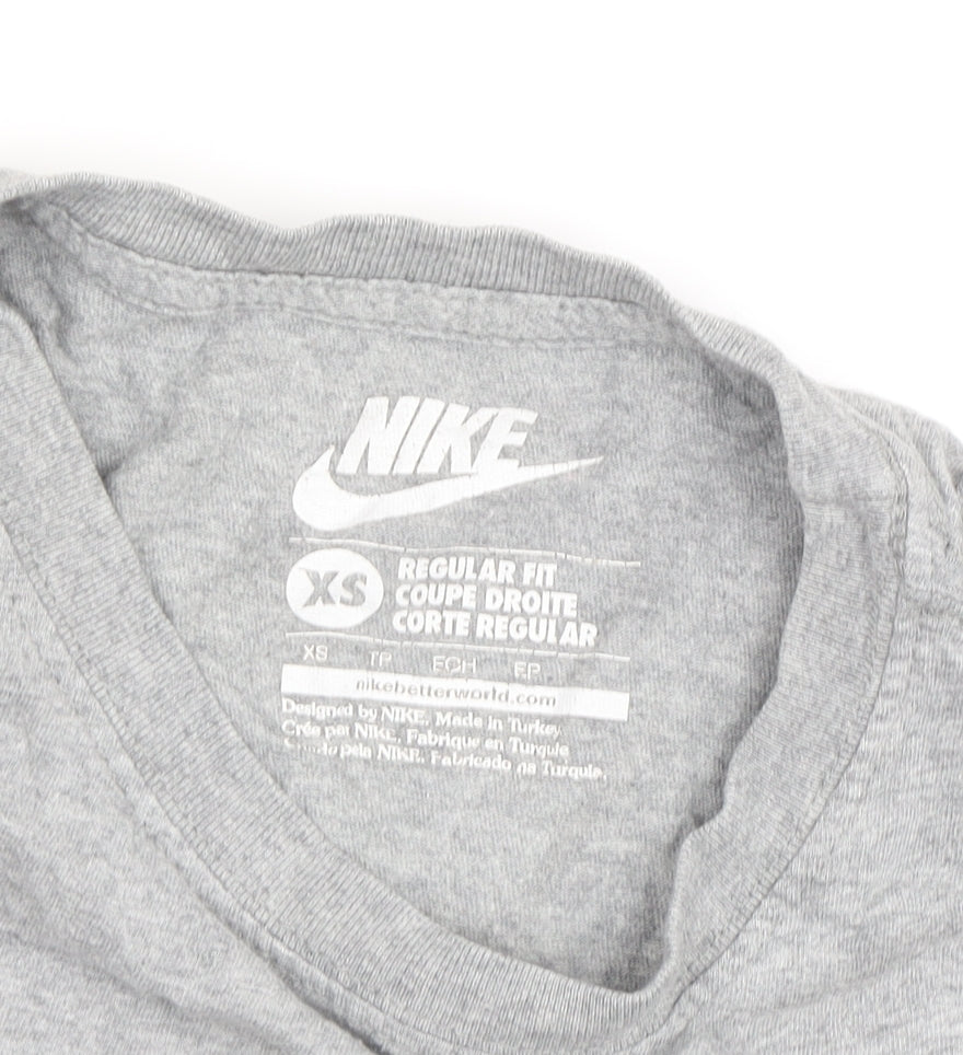 Nike Men's Grey XS Sports T-Shirt, Crew Neck, Breathable