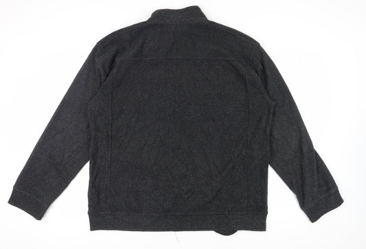 Mens UK Size 2XL Chisel Black Basic Jacket