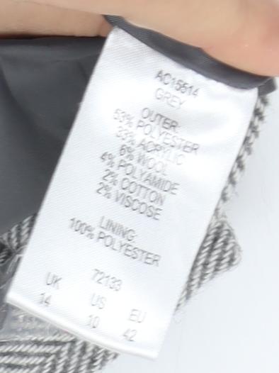 Cotton Traders Women's Grey Striped Trousers Size 14