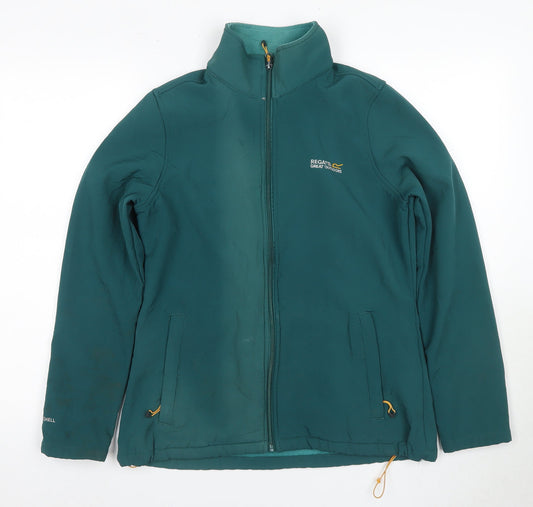 Womens UK Size 14 Regatta Green Soft Shell