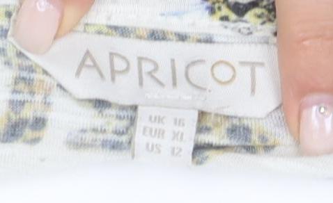 Womens UK Size XL Apricot White Basic T-Shirt