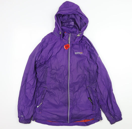 Womens UK Size 14 Regatta Purple Rain Coat