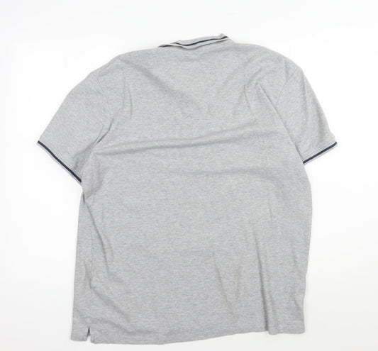 Jack & Jones Men's Grey 2XL Polo Shirt