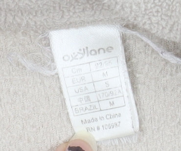 Quechua Women's Beige Henley Fleece Sweatshirt, Size 12