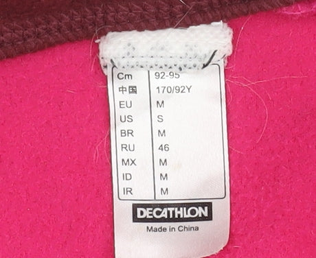 Decathlon Women's Pink Fleece Sweatshirt M