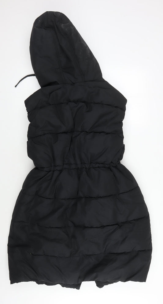 Womens UK Size M H&M Black Puffer Jacket