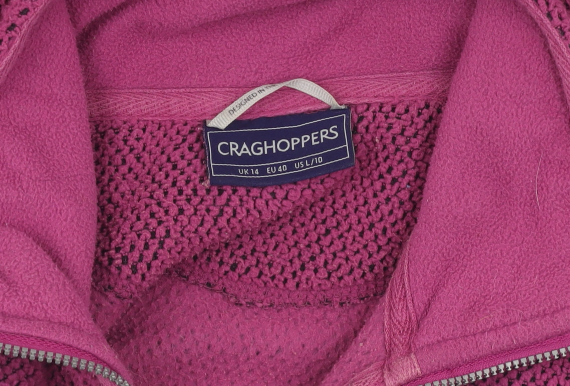 Craghoppers Women's Purple Full Zip Sweatshirt Size 14