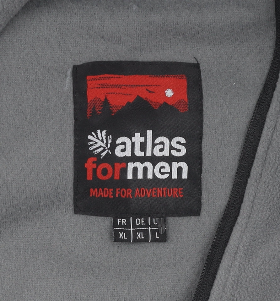 Atlas For Men Grey XL Fleece Jacket - Outdoor Winter Essential
