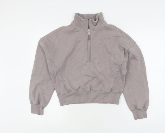 Womens UK Size XS Abercrombie & Fitch Grey Pullover Sweatshirt