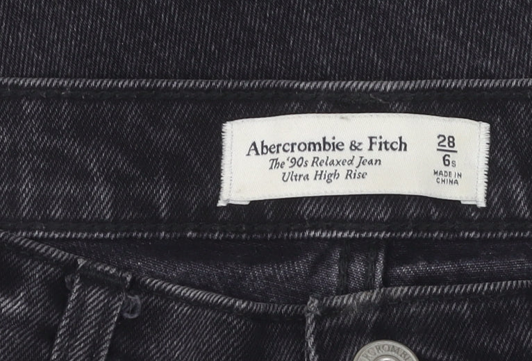 Abercrombie & Fitch Women's Black Relaxed Jeans Size 6