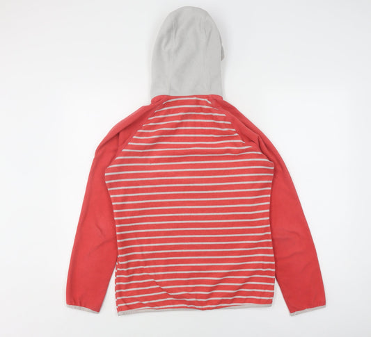 Craghoppers Women's Red Striped Pullover Hoodie Size 10