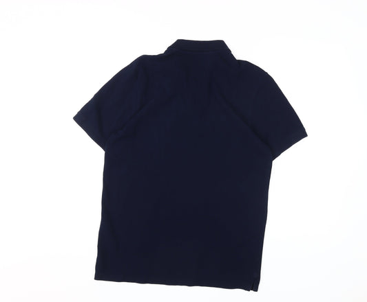 Jack & Jones Men's Blue Polo Shirt M Short Sleeve Casual