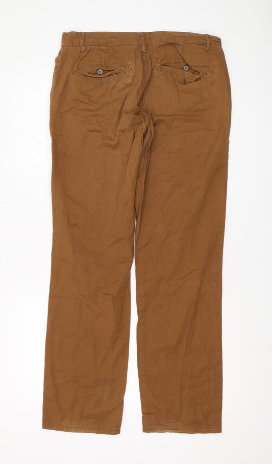 Pierre Cardin Men's Brown Chino Trousers Size L