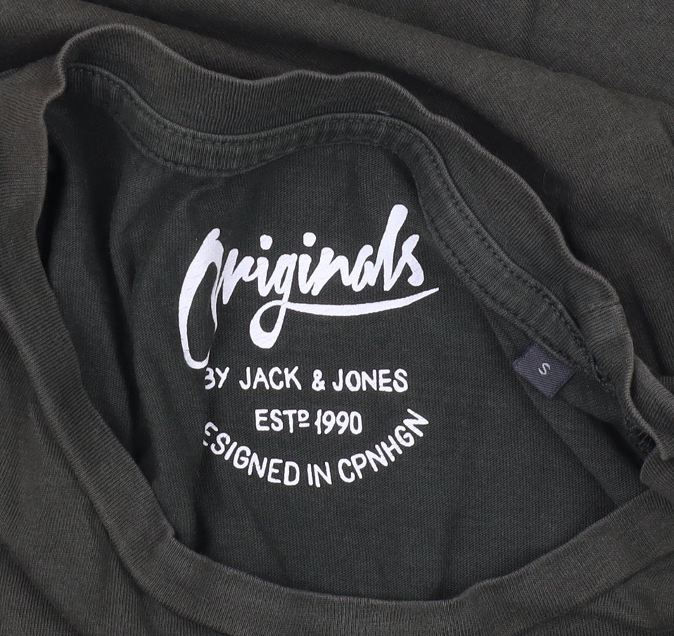 Mens UK Size S JACK & JONES Green T-Shirt
