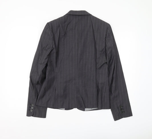 Austin Reed Women’s Black Wool Pinstripe Blazer Size 12