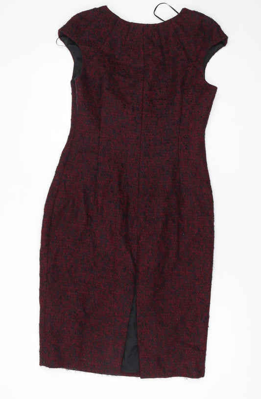 L.K. Bennett Women's Red Sheath Dress Size 12