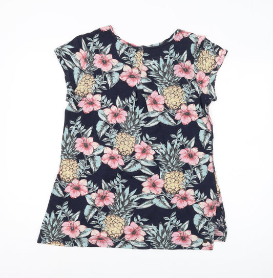 FatFace Women's Multicolour Floral T-Shirt - Size 10