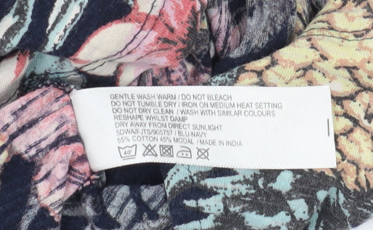 FatFace Women's Multicolour Floral T-Shirt - Size 10