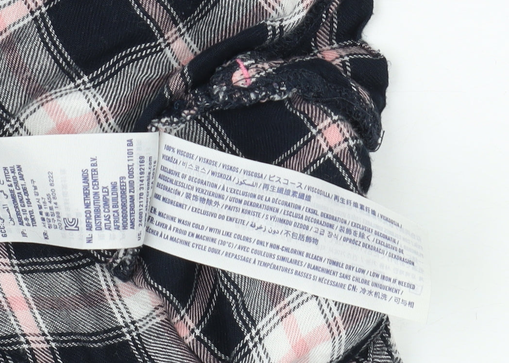 Abercrombie Kids Girls Multicoloured Plaid Button-Up Shirt 11-12Y