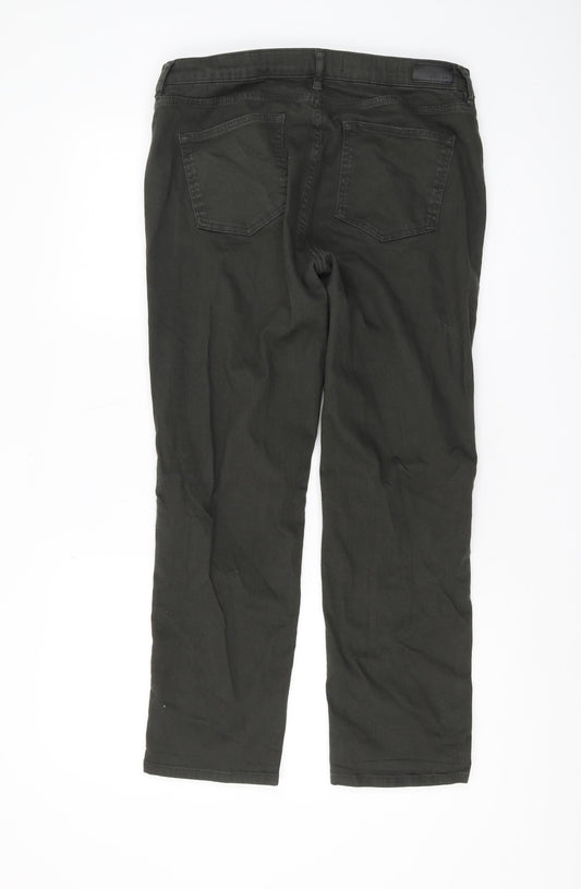 Jigsaw Men's Green Cropped Straight Jeans Size 32