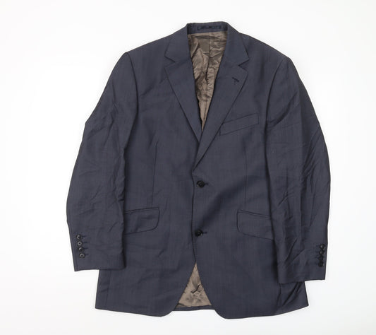 Mens UK Size 40 Austin Reed Regular Blue Suit Jacket
