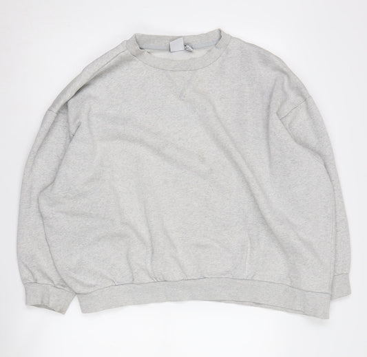 Additional front view of Adidas Women's Grey Sweatshirt Pullover, size 12