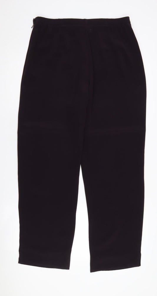 Womens UK Size 12 Windsmoor Regular Fit Business Casual Black Trousers