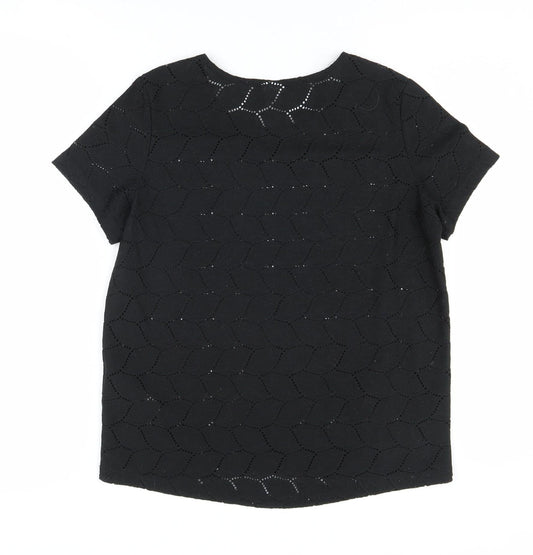 Jacqueline de Yong Women's Black T-Shirt Size M