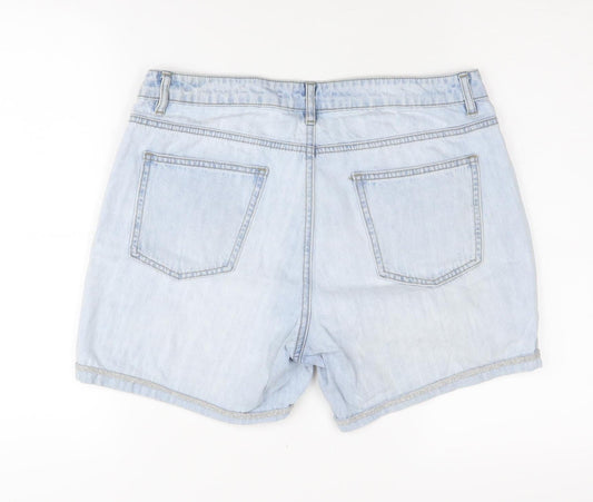 Jacqueline de Yong Women's Blue Boyfriend Denim Shorts Size 31