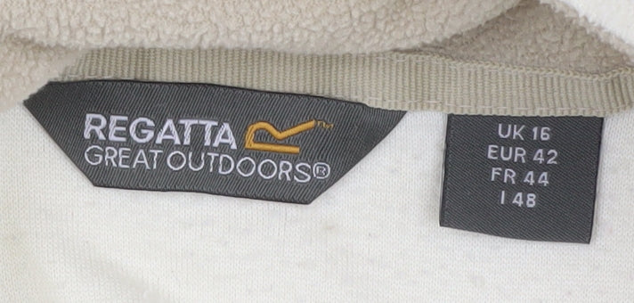 Regatta Women's Beige Pullover Sweatshirt, Size 16