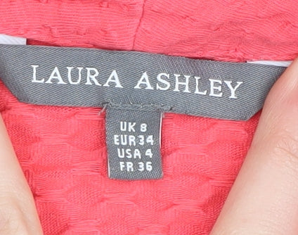 Laura Ashley Women's Pink Tunic Jumper Size 8