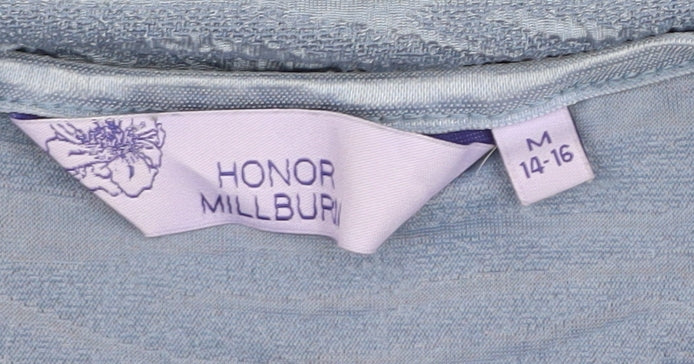 Womens UK Size 14 Honor Millburn Blue Jersey T-Shirt