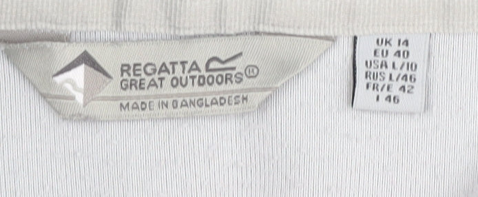 Regatta Women's Grey Fleece Pullover Sweatshirt Size 14