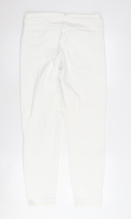 Womens UK Size 31 J.CREW Slim Fit Skinny White Jeans