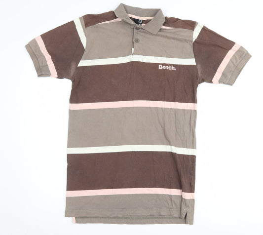 Unisex Adults UK Size S Bench Brown Polo