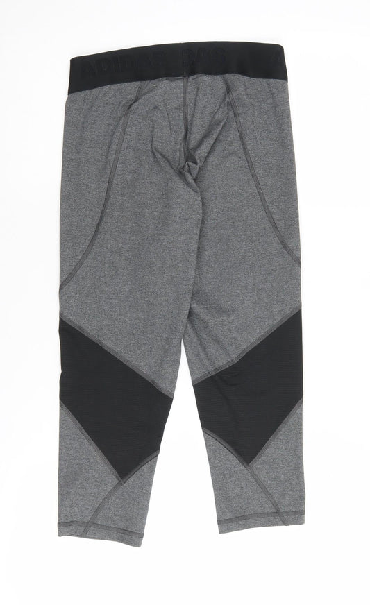 Adidas Women's Grey Compression Leggings - Size S