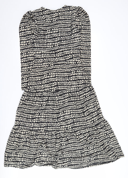 Topshop Women’s Black Fit & Flare Dress Size 6