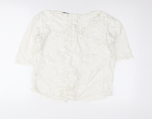 Womens UK Size 10 NEXT White Jumper