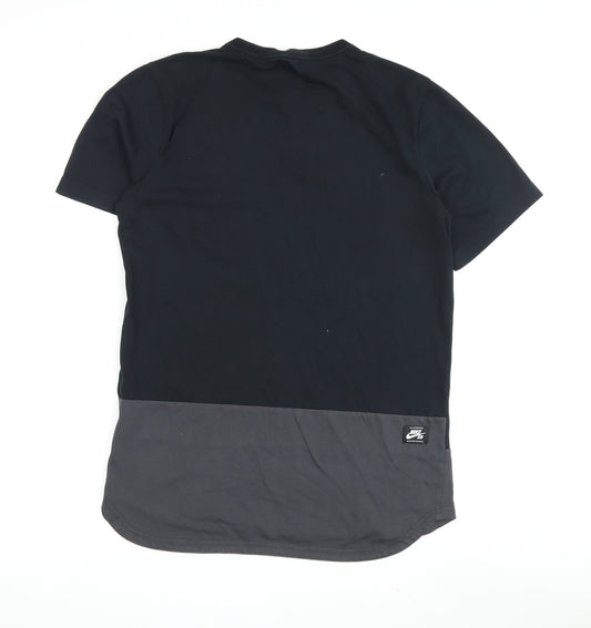 Nike SB Men's Black Colourblock T-Shirt, M, Lightweight